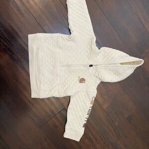 Carhartt Kids Off-White Quilted Hoodie